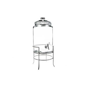 glass beverage dispenser with stand