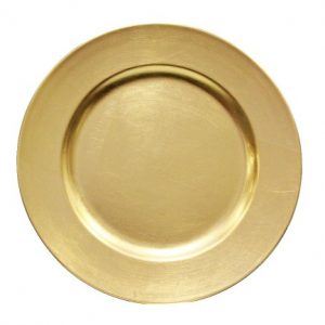 gold charger round