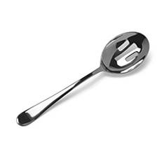 silver slotted spoon