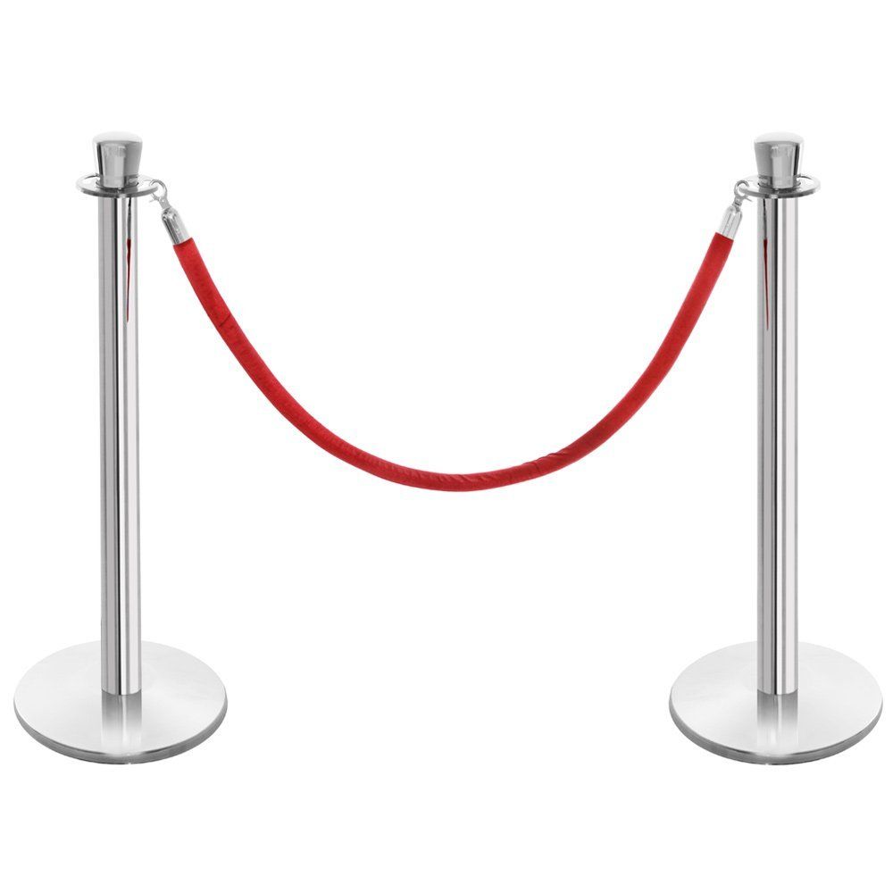 Crowd Control StanchionsRed or Black Rope – Details Party Rental