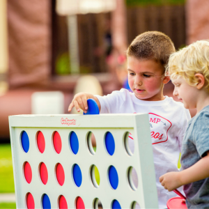 Kids Playing Connect Four